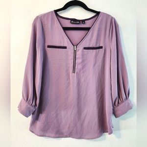 New York and Company Purple Top - Size Medium **Last Chance**